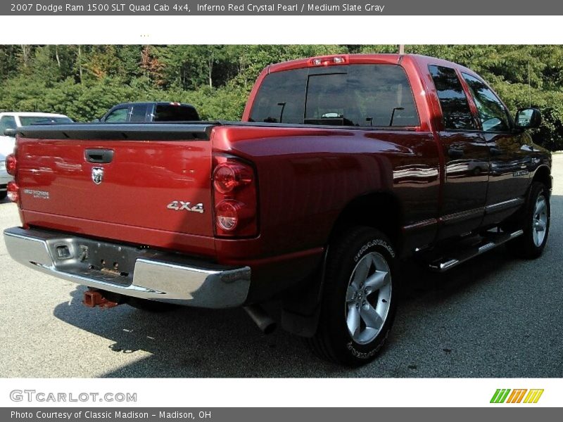 Inferno Red Crystal Pearl / Medium Slate Gray 2007 Dodge Ram 1500 SLT Quad Cab 4x4