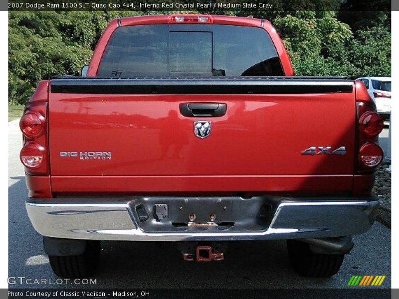 Inferno Red Crystal Pearl / Medium Slate Gray 2007 Dodge Ram 1500 SLT Quad Cab 4x4