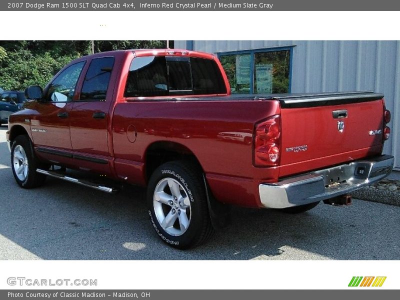 Inferno Red Crystal Pearl / Medium Slate Gray 2007 Dodge Ram 1500 SLT Quad Cab 4x4