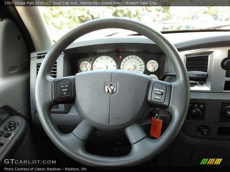 Inferno Red Crystal Pearl / Medium Slate Gray 2007 Dodge Ram 1500 SLT Quad Cab 4x4