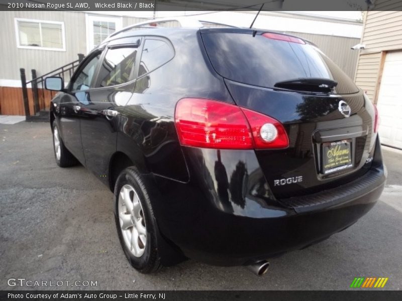 Wicked Black / Black 2010 Nissan Rogue SL AWD