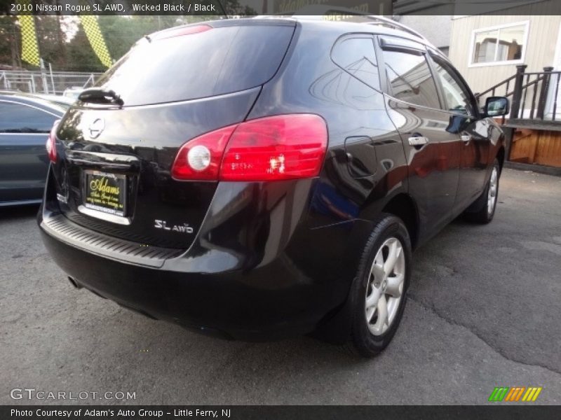 Wicked Black / Black 2010 Nissan Rogue SL AWD