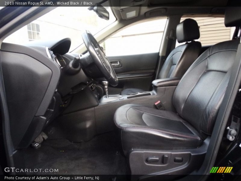 Wicked Black / Black 2010 Nissan Rogue SL AWD
