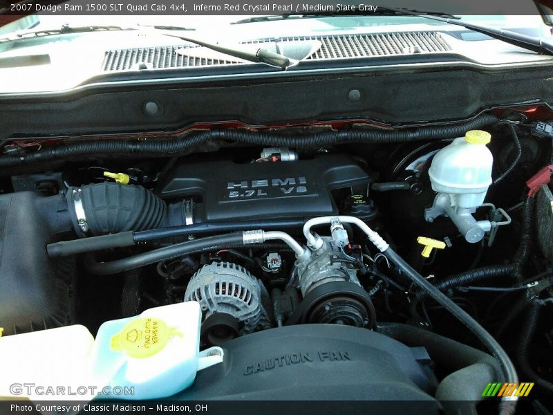Inferno Red Crystal Pearl / Medium Slate Gray 2007 Dodge Ram 1500 SLT Quad Cab 4x4