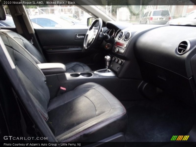 Wicked Black / Black 2010 Nissan Rogue SL AWD