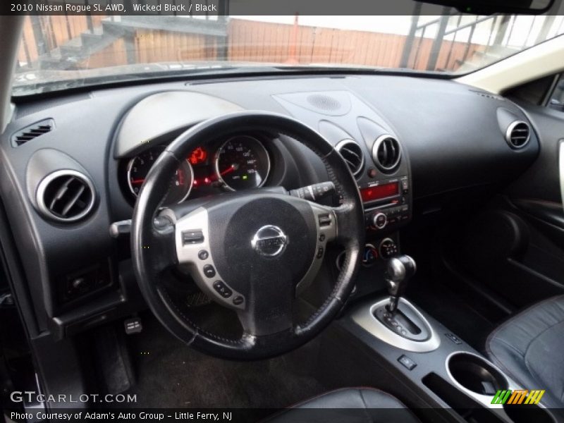 Wicked Black / Black 2010 Nissan Rogue SL AWD