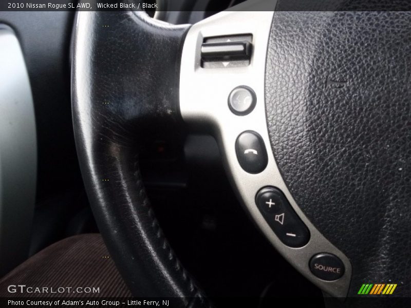Wicked Black / Black 2010 Nissan Rogue SL AWD
