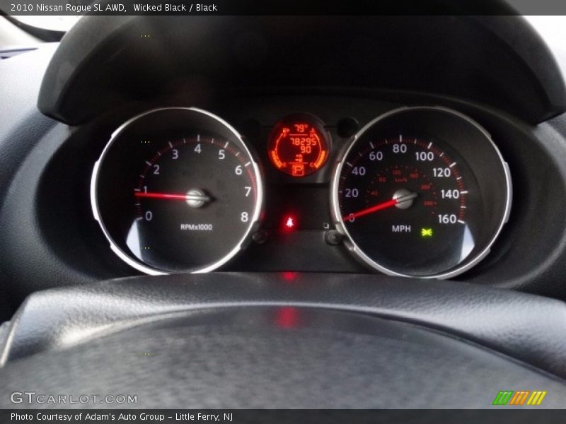 Wicked Black / Black 2010 Nissan Rogue SL AWD