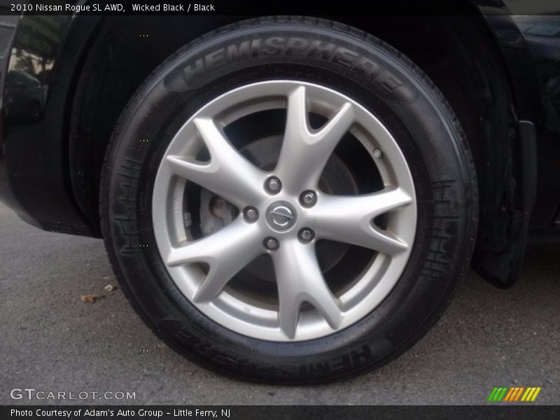 Wicked Black / Black 2010 Nissan Rogue SL AWD