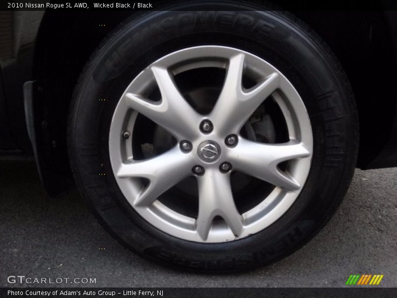 Wicked Black / Black 2010 Nissan Rogue SL AWD