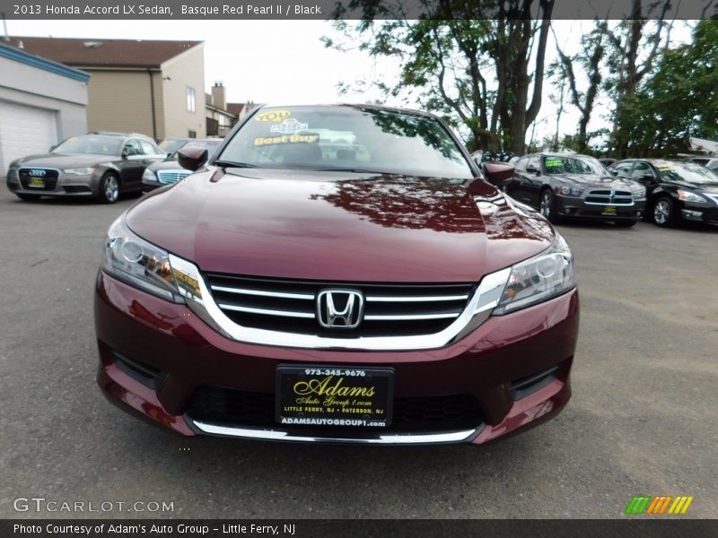 Basque Red Pearl II / Black 2013 Honda Accord LX Sedan