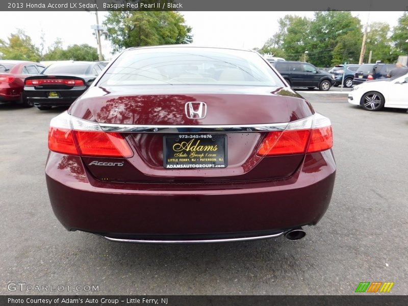 Basque Red Pearl II / Black 2013 Honda Accord LX Sedan