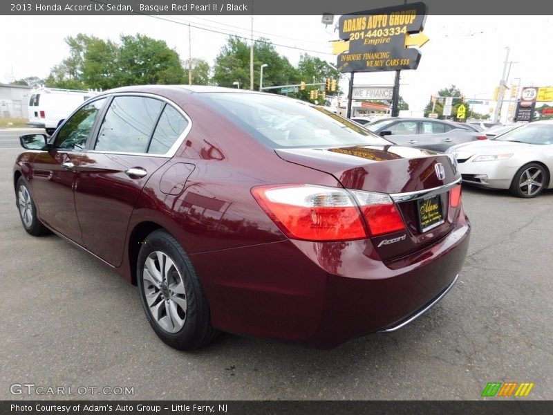 Basque Red Pearl II / Black 2013 Honda Accord LX Sedan