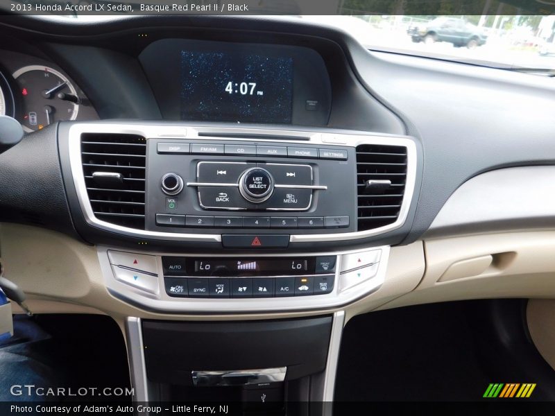 Basque Red Pearl II / Black 2013 Honda Accord LX Sedan