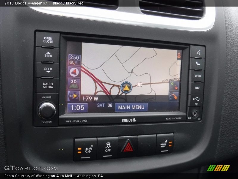Black / Black/Red 2013 Dodge Avenger R/T