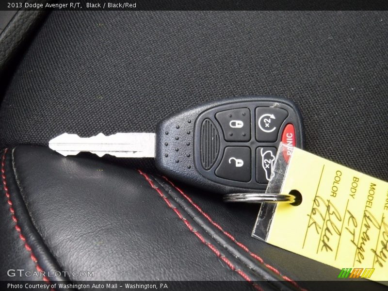 Black / Black/Red 2013 Dodge Avenger R/T