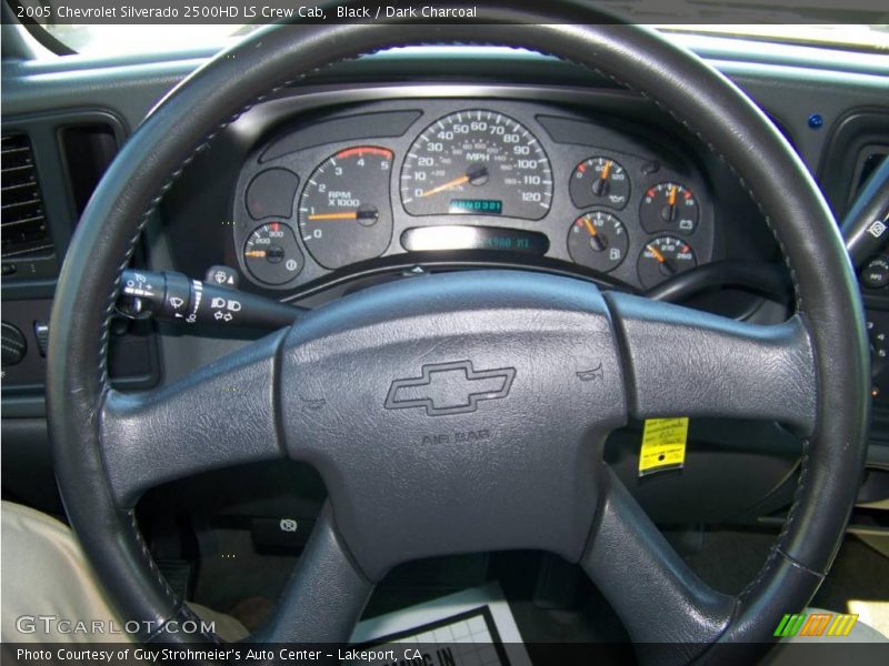 Black / Dark Charcoal 2005 Chevrolet Silverado 2500HD LS Crew Cab