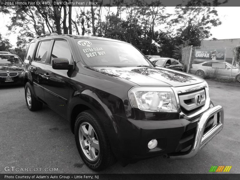 Dark Cherry Pearl / Black 2011 Honda Pilot EX 4WD