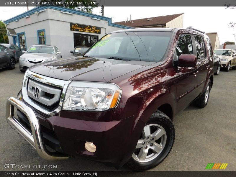 Dark Cherry Pearl / Black 2011 Honda Pilot EX 4WD