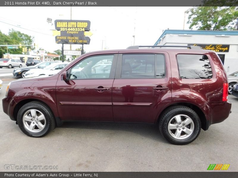 Dark Cherry Pearl / Black 2011 Honda Pilot EX 4WD