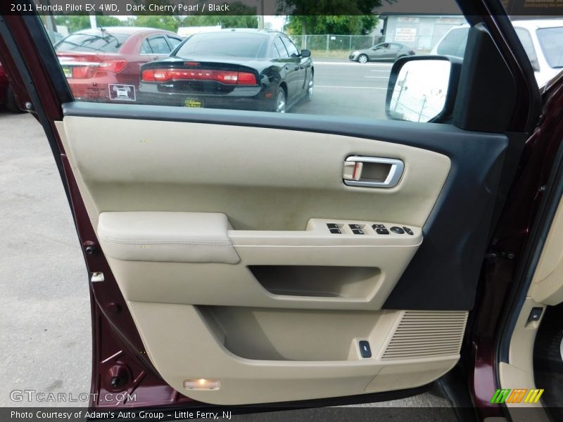 Dark Cherry Pearl / Black 2011 Honda Pilot EX 4WD
