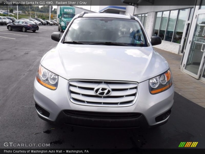 Radiant Silver / Gray 2010 Hyundai Santa Fe GLS 4WD