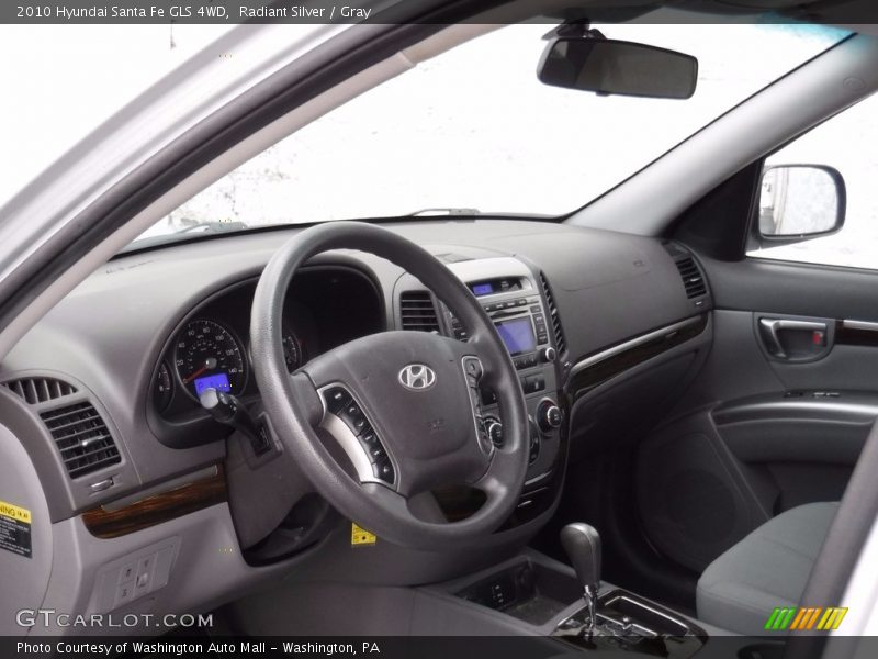 Radiant Silver / Gray 2010 Hyundai Santa Fe GLS 4WD