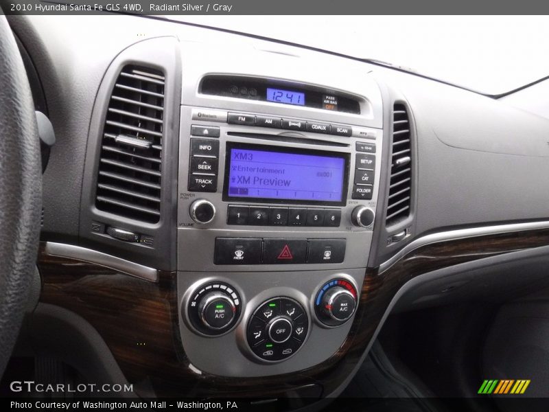 Radiant Silver / Gray 2010 Hyundai Santa Fe GLS 4WD