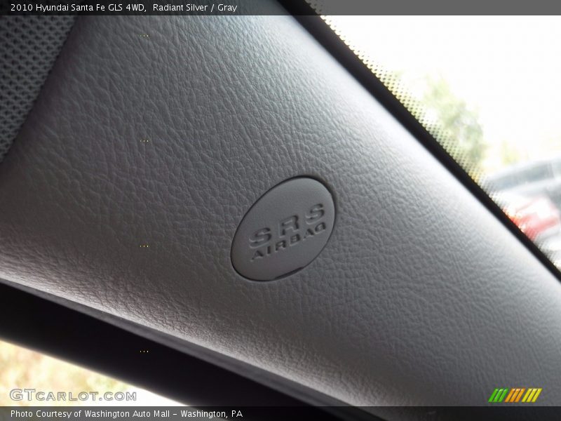 Radiant Silver / Gray 2010 Hyundai Santa Fe GLS 4WD