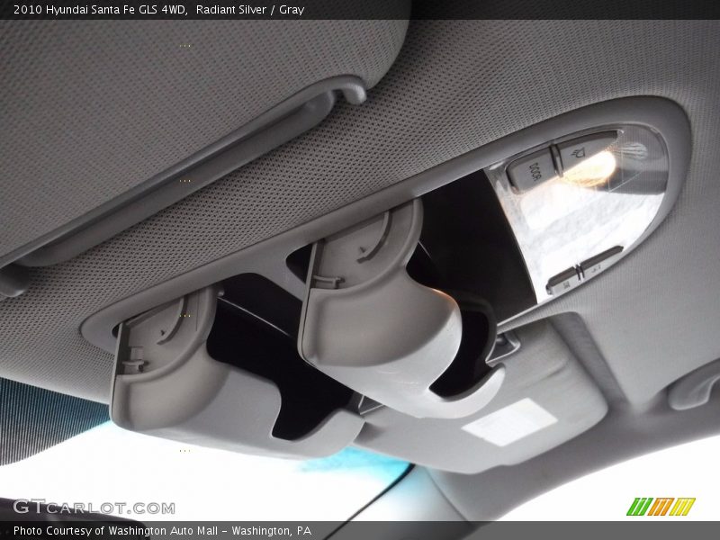 Radiant Silver / Gray 2010 Hyundai Santa Fe GLS 4WD