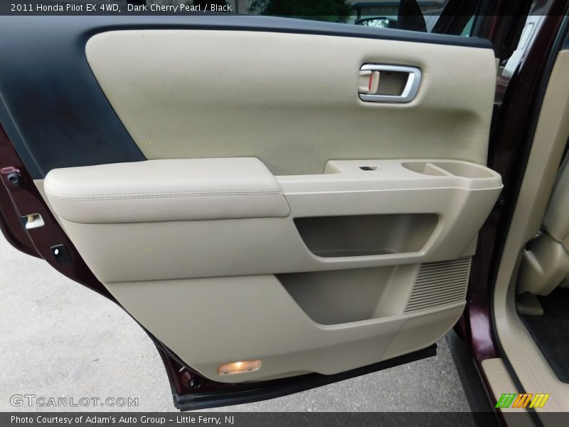 Dark Cherry Pearl / Black 2011 Honda Pilot EX 4WD