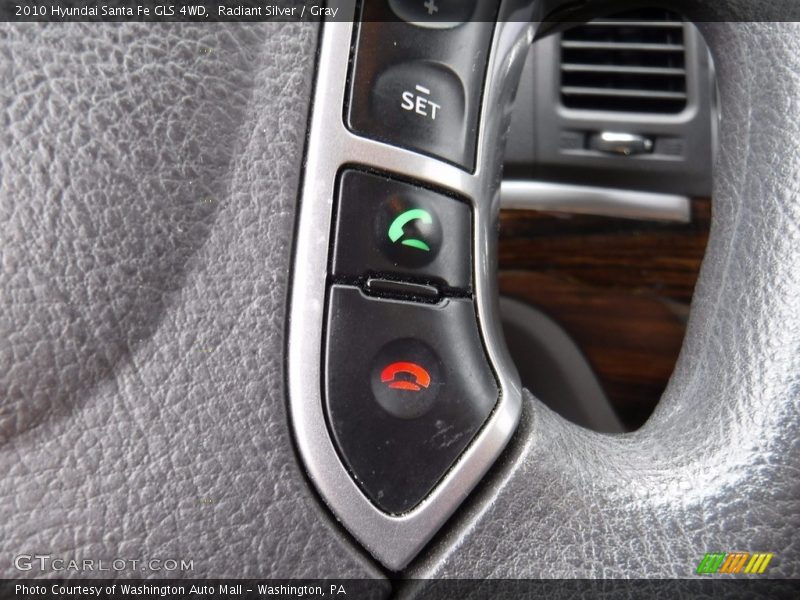 Radiant Silver / Gray 2010 Hyundai Santa Fe GLS 4WD