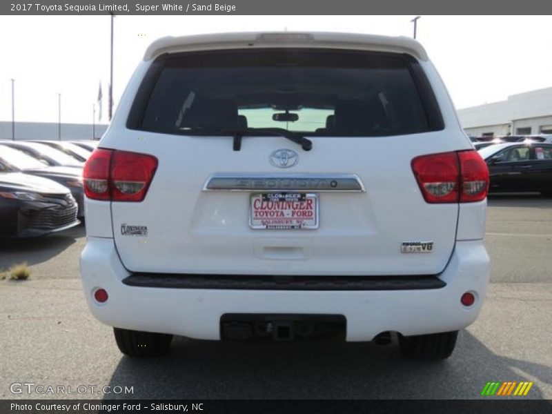 Super White / Sand Beige 2017 Toyota Sequoia Limited