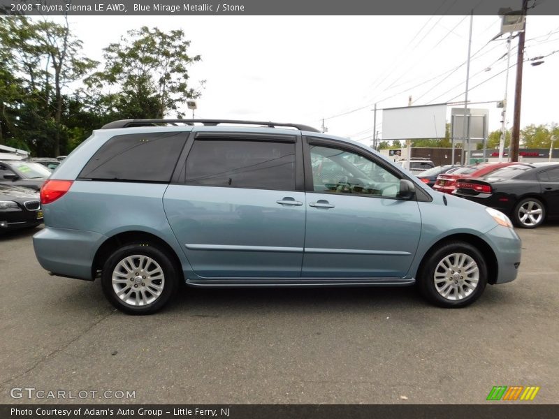 Blue Mirage Metallic / Stone 2008 Toyota Sienna LE AWD