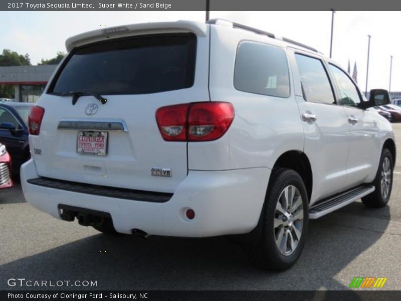 Super White / Sand Beige 2017 Toyota Sequoia Limited
