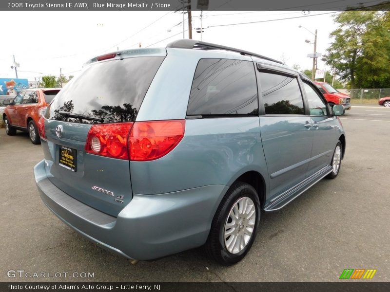 Blue Mirage Metallic / Stone 2008 Toyota Sienna LE AWD
