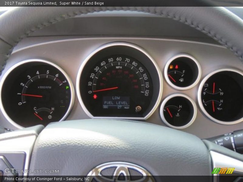 Super White / Sand Beige 2017 Toyota Sequoia Limited