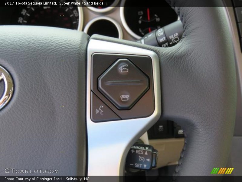 Super White / Sand Beige 2017 Toyota Sequoia Limited