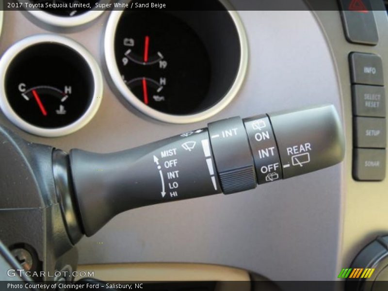Super White / Sand Beige 2017 Toyota Sequoia Limited