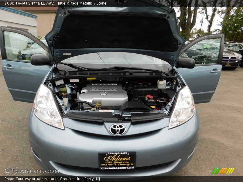 Blue Mirage Metallic / Stone 2008 Toyota Sienna LE AWD