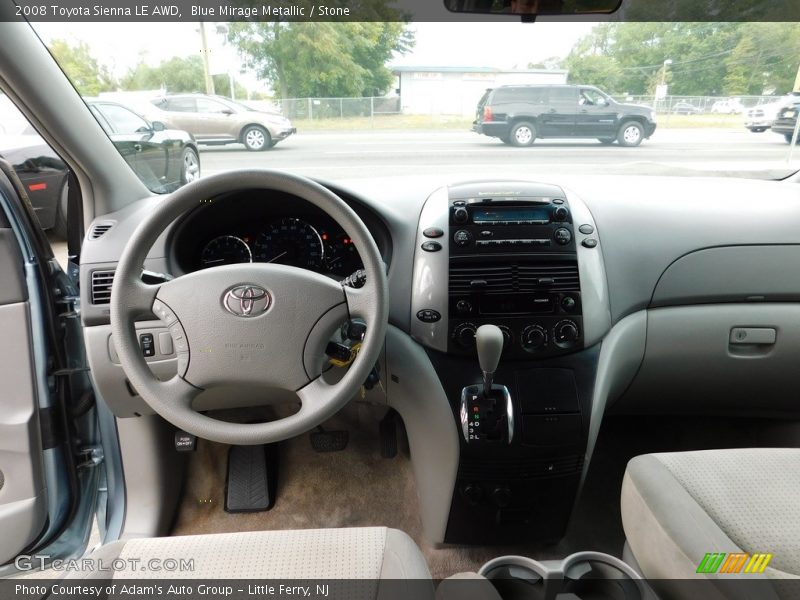 Blue Mirage Metallic / Stone 2008 Toyota Sienna LE AWD