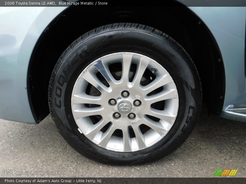 Blue Mirage Metallic / Stone 2008 Toyota Sienna LE AWD