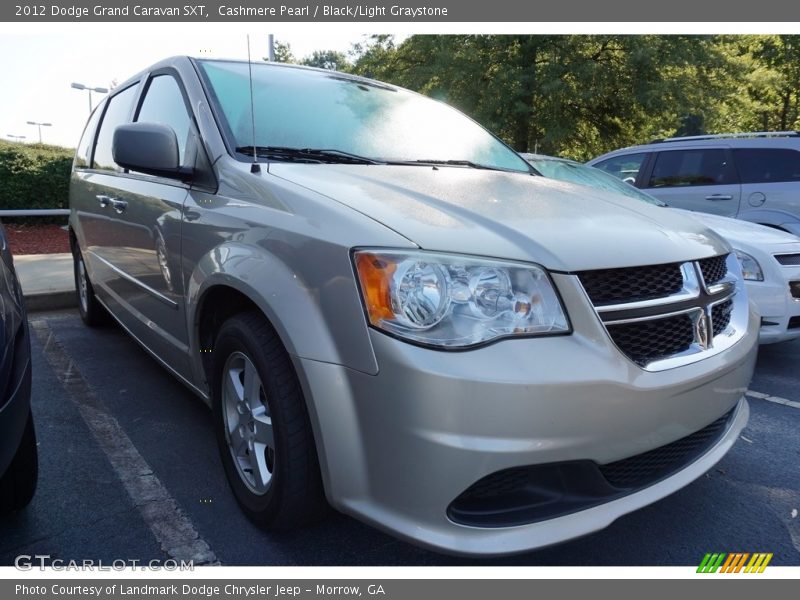 Cashmere Pearl / Black/Light Graystone 2012 Dodge Grand Caravan SXT