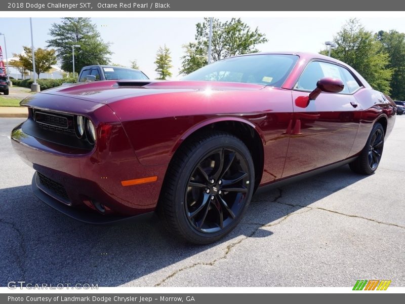 Octane Red Pearl / Black 2018 Dodge Challenger SXT