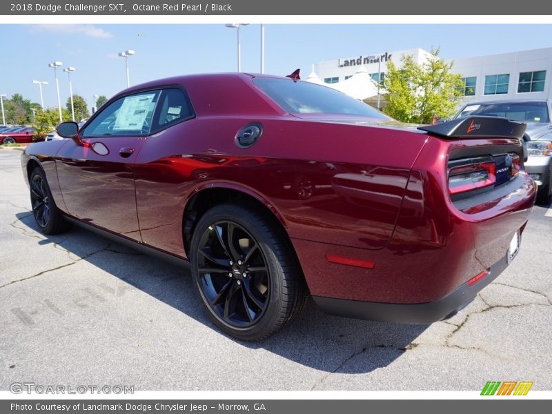 Octane Red Pearl / Black 2018 Dodge Challenger SXT