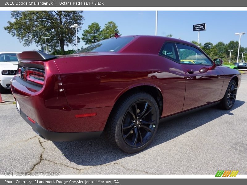 Octane Red Pearl / Black 2018 Dodge Challenger SXT