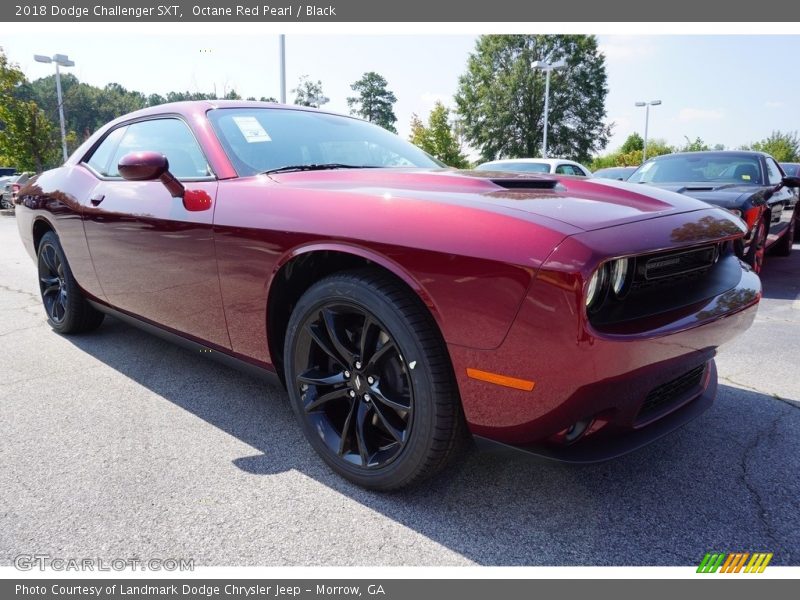Octane Red Pearl / Black 2018 Dodge Challenger SXT