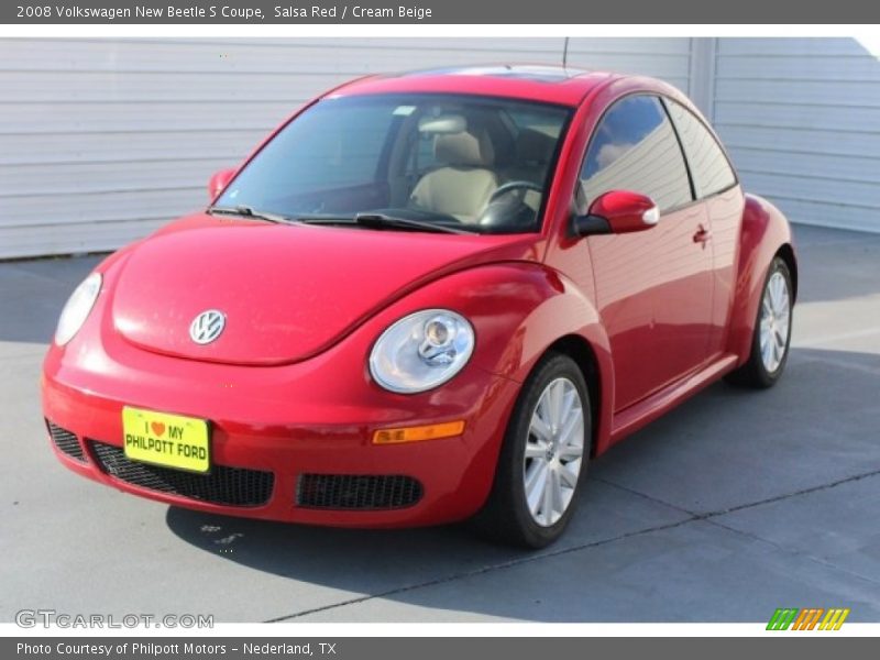 Salsa Red / Cream Beige 2008 Volkswagen New Beetle S Coupe