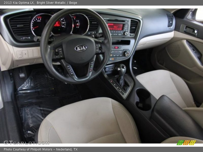 Bright Silver Metallic / Beige 2013 Kia Optima LX