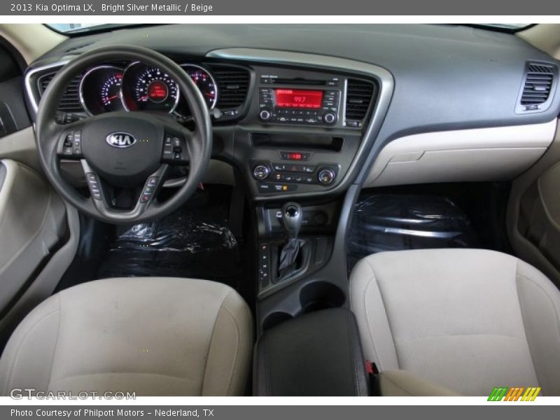 Bright Silver Metallic / Beige 2013 Kia Optima LX